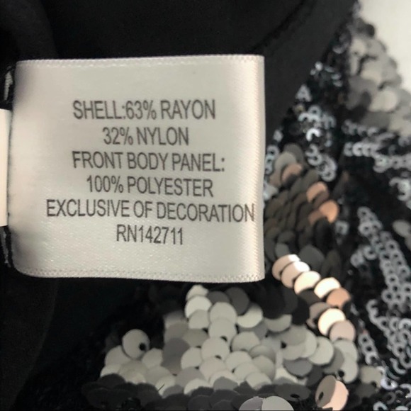 Eloquii Metallic Black & Silver Studio Sequin Dress - Picture 8 of 8